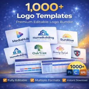 Premium Logo Design Templates – 1,000+ Editable Branding Logos